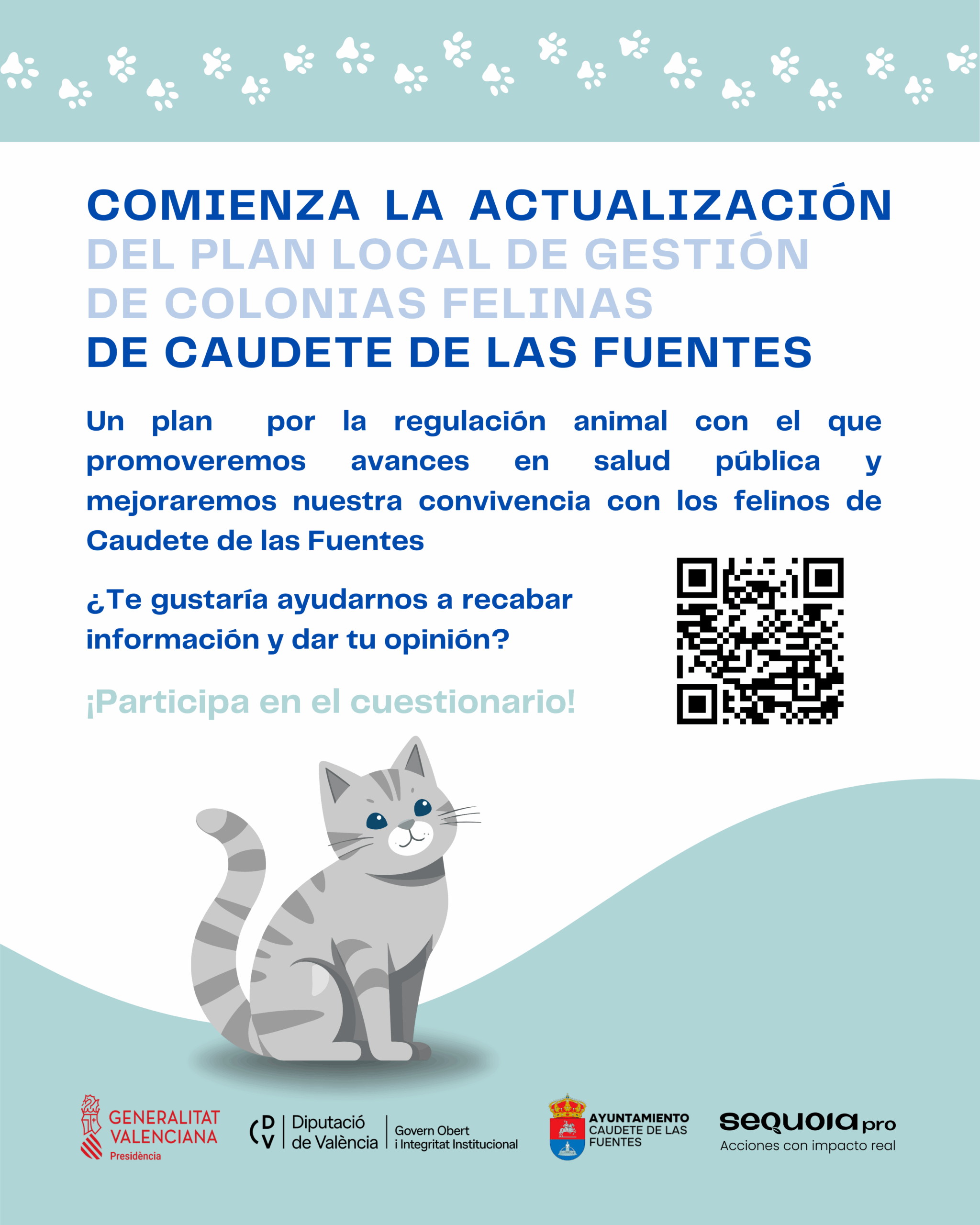 ACTUACIONES PARA LA ACTUALIZACION DEL PLAN LOCAL DE GESTION DE COLONIAS FELINAS DE CAUDETE DE LAS FUENTES
